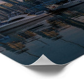 バンクーバースカイライン – ヨットハーバーアットサンセット ポスター (角)