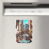 バンクーバースタイリッシュカナダヴィンテージトラベルスカイライン マグネット (インサイチュ (食洗機))