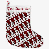 バンクーバーストッキングイヌクシュククリスマスストッキング ラージクリスマスストッキング (正面)