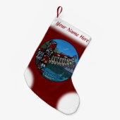 バンクーバーストッキングバンクーバークリスマスストッキング スモールクリスマスストッキング (正面 (吊り時))