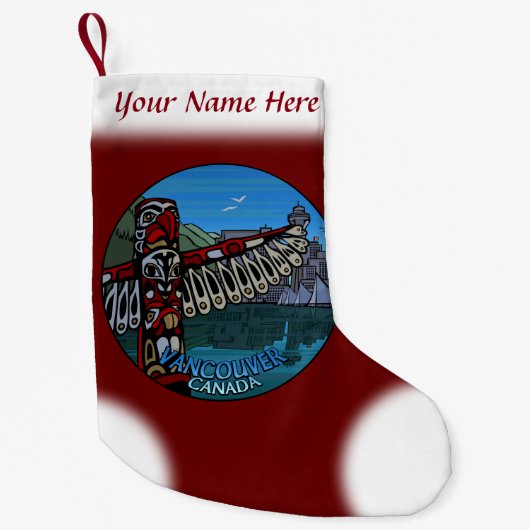 バンクーバーストッキングバンクーバークリスマスストッキング スモールクリスマスストッキング (正面)