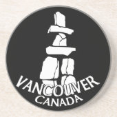 バンクーバースーベニアコースターInukshukアートコースター コースター (正面)