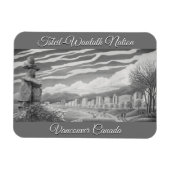 バンクーバースーベニアマグネットバンクーバーランドマークギフト マグネット (横)