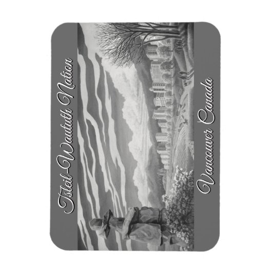 バンクーバースーベニアマグネットバンクーバーランドマークギフト マグネット (縦)