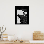 バンクーバーダークシティ地図ポスター ポスター (キッチン)