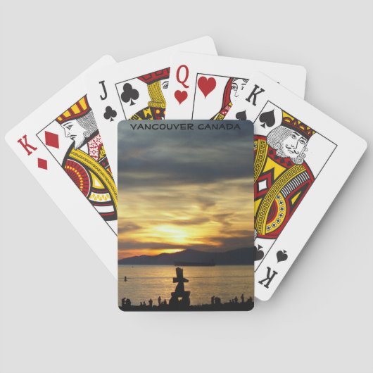 バンクーバートランプバンクーバーサンセットカード トランプ (裏面)