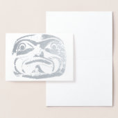 バンクーバーパーソナライズされたアートカードトーテムポールカード 箔カード (ディスプレー)