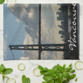 バンクーバーパーソナライズされたタオルお土産ティータオル キッチンタオル (折り畳み)