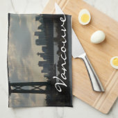 バンクーバーパーソナライズされたタオルお土産ティータオル キッチンタオル (四つ折り)