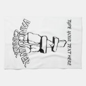 バンクーバーパーソナライズされたタオルバンクーバー茶タオル キッチンタオル (横)