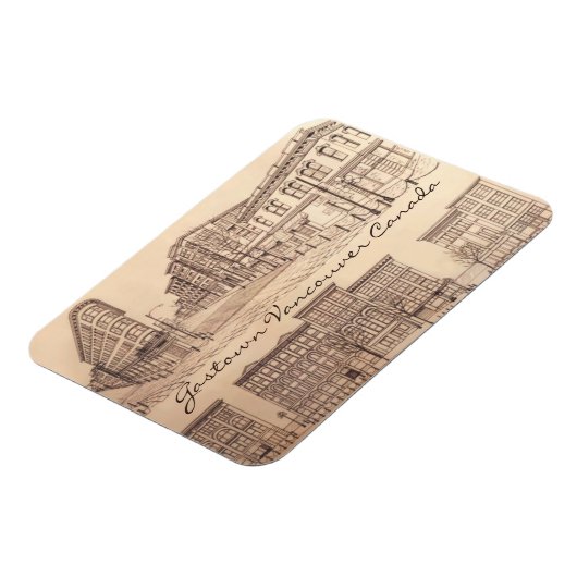 バンクーバーパーソナライズされた土産マグネットガスタウン マグネット (左側)