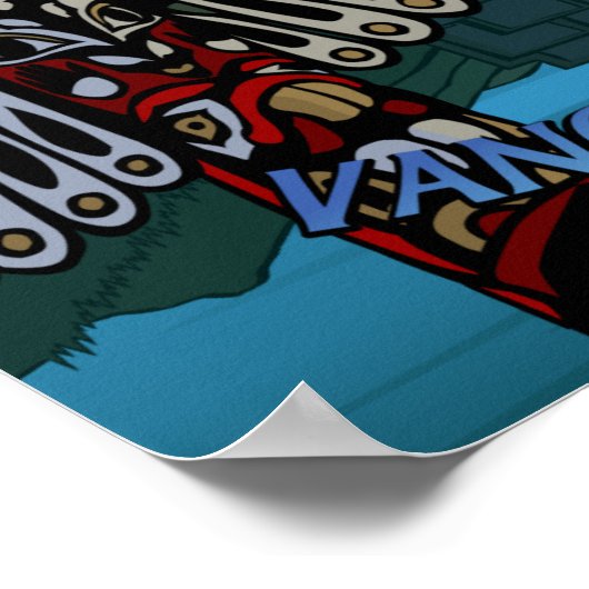 バンクーバーファースト・ネーションズポスタートーテムホームデコール ポスター (角)