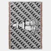 バンクーバーブランケットバンクーバーイヌクシュクジュニアギフト スローブランケット (正面縦)