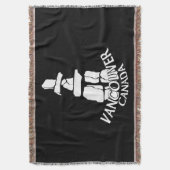 バンクーバーブランケットバンクーバーイヌクシュクジュニアギフト スローブランケット (正面縦)