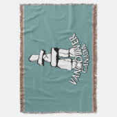 バンクーバーブランケットバンクーバーイヌクシュクジュニアギフト スローブランケット (正面縦)