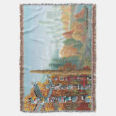 バンクーバーブランケットバンクーバーランドマーケットギフト スローブランケット (正面縦)