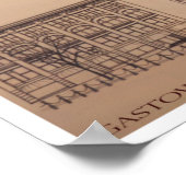 バンクーバーポスターガスタウンイラストレーションアートプリント ポスター (角)