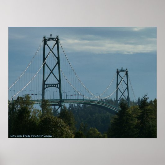 バンクーバーポスタープリントバンクーバーシティスケーププリント ポスター (正面)