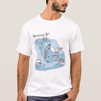 バンクーバーポスター – 青 Tシャツ