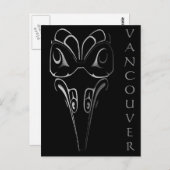 バンクーバーポストカードトーテムポールランドマークアートカード ポストカード (正面/裏面)