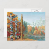 バンクーバーポストカードトーテムポール風景葉書 ポストカード (正面/裏面)