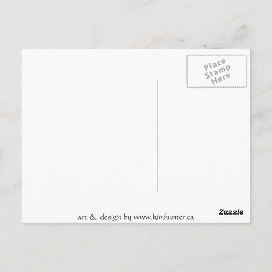 バンクーバーポストカードトーテムポール風景葉書 ポストカード (裏面)