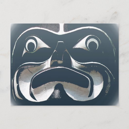 バンクーバーポストカードトーテムポール&ランドマークカード ポストカード (正面)