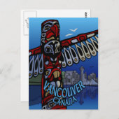 バンクーバーポストカードトーテムポール&ランドマークカード ポストカード (正面/裏面)