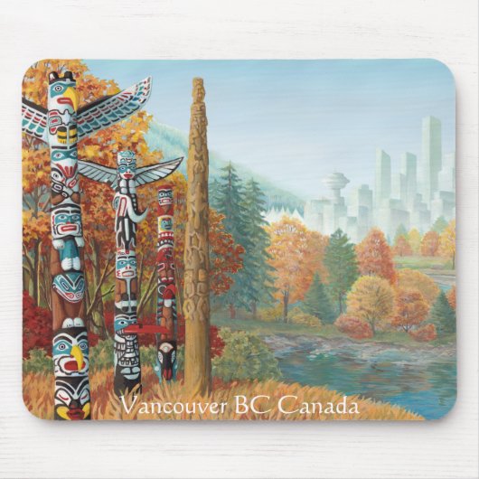 バンクーバーマウスパッド土産バンクーバーカナダのギフト マウスパッド (正面)