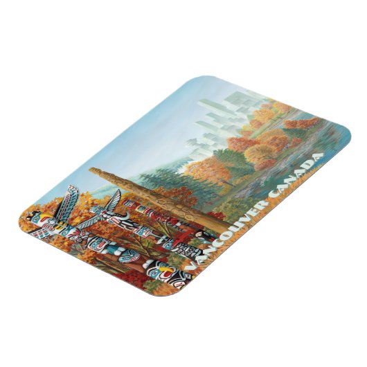 バンクーバーマグネットトーテムポール冷蔵庫用マグネット マグネット (左側)