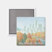 バンクーバーマグネット土産バンクーバーランドマークギフト マグネット (正面/裏面)