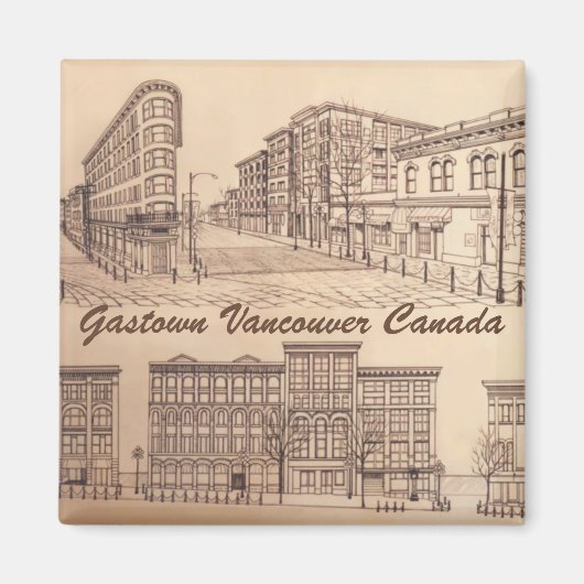 バンクーバーマグネット土産マグネットボタンギフト マグネット (正面)