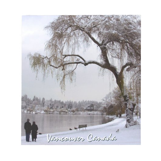 バンクーバーメモパーソナライズされた帳バンクーバー土産 ノートパッド (正面)