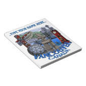 バンクーバーメモパーソナライズされた帳バンクーバー土産 ノートパッド (アングル)