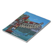 バンクーバーメモ帳バンクーバー先住民アートスミナリー ノートパッド (回転)