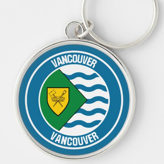 バンクーバーラウンドエンブレム キーホルダー (正面)