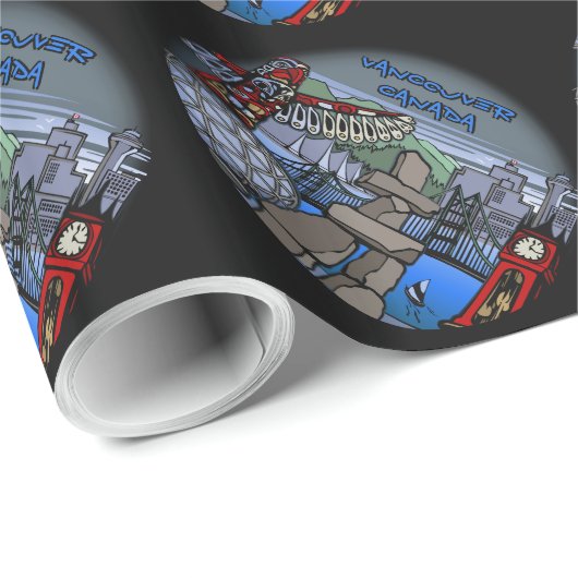 バンクーバーラッピング紙パーソナライズされたギフト紙 ラッピングペーパー (ロールコーナー)