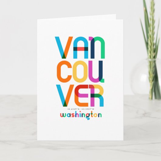 バンクーバーワシントン中世紀ポップ・アートの美術 カード (正面)