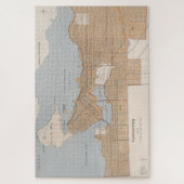 バンクーバーヴィンテージの地図（1915年） ジグソーパズル (縦)