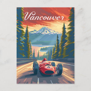 バンクーバーヴィンテージレーシングカー ポストカード