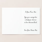 バンクーバー冬季グリーティングカードカスタムシルバー 箔カード (内部)