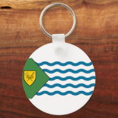 バンクーバー国旗、ブリティッシュコロンビアキーチェーン キーホルダー (正面)