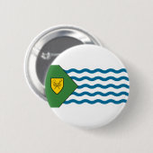 バンクーバー国旗、ブリティッシュコロンビアボタン 缶バッジ (正面&裏面)