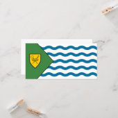 バンクーバー国旗（ブリティッシュコロンビア、カナダ） カード (正面/裏面インサイチュ)