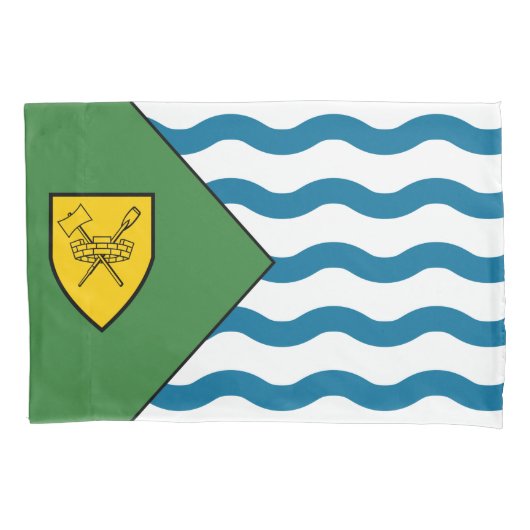 バンクーバー国旗（ブリティッシュコロンビア、カナダ） 枕カバー (正面左)