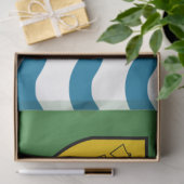 バンクーバー国旗（ブリティッシュコロンビア、カナダ） 薄葉紙 (ギフト)