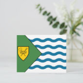 バンクーバー国旗、ブリティッシュコロンビア ポストカード (スタンド正面)