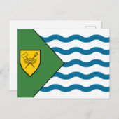 バンクーバー国旗、ブリティッシュコロンビア ポストカード (正面/裏面)