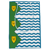 バンクーバー国旗、ブリティッシュコロンビア ミディアムペーパーバッグ (正面)