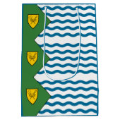 バンクーバー国旗、ブリティッシュコロンビア ミディアムペーパーバッグ (裏面)